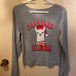Xmas llama shirt
